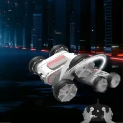 Sharper Image RC Thunder Twist Rally Stunt Car: Battery-Powered Remote Control Vehicle, Plastic, 2-Piece Set