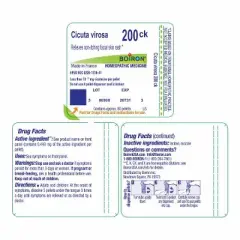 Cicuta Virosa 200CK by Boiron Homeopathic Single Medicine For First Aid  -  80 Pellet