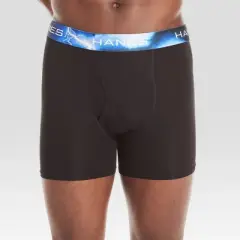 Hanes Premium Men's Performance Ultralight Boxer Briefs 3pk - Blue/Teal/Gray