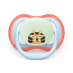 Philips Avent Ultra Air Pacifiers 6-18m - Leopard/Sleeping Tiger Day+Night - 3pk