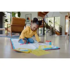 Giant Aqua Draw Door & Floor Doodle Mat with 22 Mess-Free Tools &ndash; Chuckle & Roar