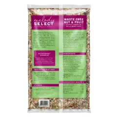 Melody Select 5lb Waste Free Nut & Fruit Wild Bird Food: Shell-Free, Sunflower Hearts, Peanuts