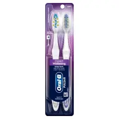 Oral-B Pulsar Whitening Battery Soft Toothbrush - 2pk
