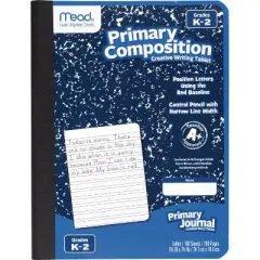 Mead Primary Composition Book, Full Page Ruled, 100 Sheets Per Book, Pack of 3