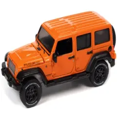 2013 Jeep Wrangler Unlimited Moab Edition Crush Orange "Sport Utility" Limited Edition 1/64 Diecast Model Car by Auto World