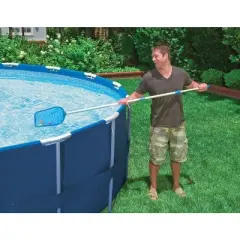 Intex Metal Frame Swimming Pool with Filter Pump and Pool Cleaning Kit (2 Pack)