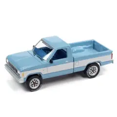 Greenlight Collectibles 1/64 1984 Ford Ranger Light Blue with White Sides, Johnny Lightning Classic Gold 2022 Rel. 1, JLSP224-A