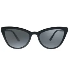 Prada Catwalk PR 01VS 1AB5S0 Womens Cat-Eye Sunglasses Black 56mm