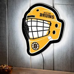 Evergreen Ultra-Thin Edgelight LED Wall Decor, Helmet, Boston Bruins- 15.6 x 19 Inches Made In USA