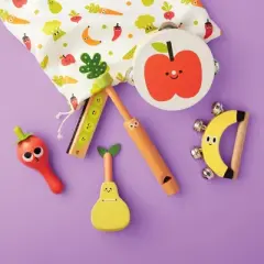 Fruit & Veggie Instruments Set - 6pc - Gigglescape&trade;: Music Toys, Instrumental Play, Musical Instruments for Kids