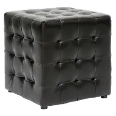 Set of 2 Siskal Modern Cube Ottoman - Baxton Studio