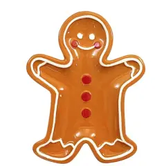 Tag 0.75 In Winter Plates Set/3 Christmas , Tidbit Mitten Gingerbread Tree (3PC)