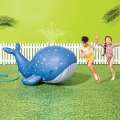 Inflatable Whale Sprinkler- Sun Squad&trade;: Kids Outdoor Water Play PVC Toy