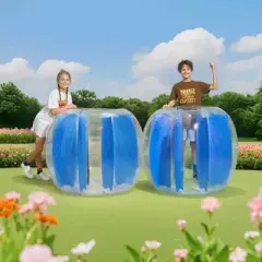 VEVOR Inflatable Bumper Balls 1-Pack, 4FT/1.2M Body Sumo Zorb Ball, Durable Thick PVC Human Hamster Bubble Knocker, Blue