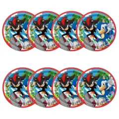 Sonic the Hedgehog 7" 8ct Paper Party Snack Plates