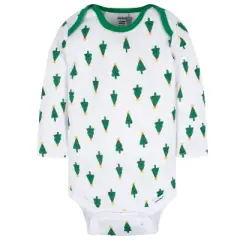 Gerber Baby Neutral Holiday Onesies Bodysuits, 3-pack