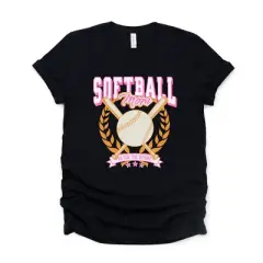 Simply Sage Market Softball Mom Crossed Bats Short Sleeve Tee
