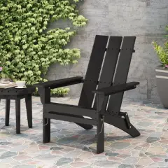 Zuma Outdoor Acacia Wood Foldable Adirondack Chair - Christopher Knight Home
