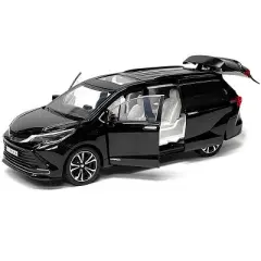 Toyota Sienna Minivan Black 1/24 Diecast Model Car