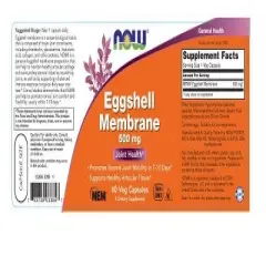 Eggshell Membrane 500 mg by Now Foods  -  60 VegCap
