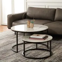 Peppino 2 Round Nest Cof Table - Safavieh