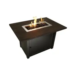 Endless Summer The Marc 40"x28" Rectangle LP Gas Outdoor Fire Pit Black