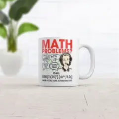 Crazy Dog Math Problems Mug Funny Sarcastic Nerdy Graphic Coffee Cup-11oz