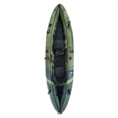 Sevylor Colorado 2 Person Inflatable Kayak with Adjustable Seats and Carry Handles for Lakes, Oceans, and White Water Rapids, Green