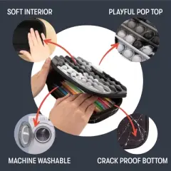 ZIP & POP Pencil Case for Kids, Fidget Storage Pencil Box