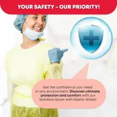 Isolation Gown, Yellow