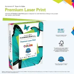Hammermill Laser Print Paper 32 lb 98 GE 8-1/2"x11" 500/RM WE 104646RM