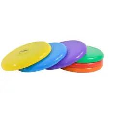 Sportime Flying Discs, 9 Inches, Assorted Colors, Set of 6