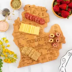 Totally Bamboo Destination Michigan (Mitten) Serving and Cutting Board