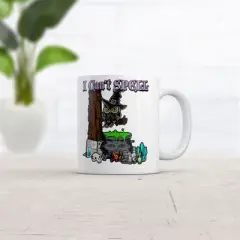 Crazy Dog I Cant Spell Mug Funny Halloween Graphic Novelty Coffee Cup-11oz
