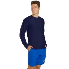Sporti Sporti Men's L/S UPF 50+ Comfort Fit II Rash Guard Navy Small