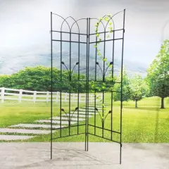 NicBex Metal Garden Arch Trellis Lattice Panels for Outside Rustproof Plant Trellis Indoor for Garden