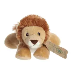 Aurora Small Eco Softies Lion Eco Nation Eco-Friendly Stuffed Animal Brown 8"