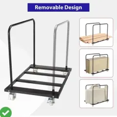 Drywall Cart Steel Panel Truck1500 LBS Heavy Duty Drywall Cart Steel Panel Truck w/Wheels Chair Cart Desk Trolley