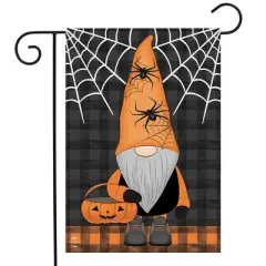 Briarwood Lane Trick Or Treat Gnome Halloween Burlap Garden Flag