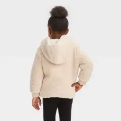 Toddler Girls' Solid Faux Shearling Jacket - Cat & Jack&trade;