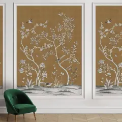 Tempaper & Co. Chinoiserie Garden Removable Peel and Stick Vinyl Wall Mural
