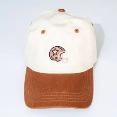 Football Helmet Hat - Frasier Sterling Cream/Brown: Cotton Adjustable Baseball Hat
