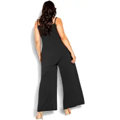 Women's Plus Size Wildfire Jumpsuit - black | CITY CHIC