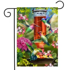 Briarwood Lane Spring Garden Flag 12x18 For Outdoor Hummingbird Feeder For Spring Garden Flag Flags For Outside