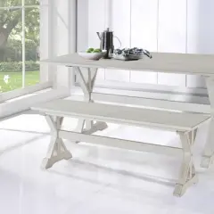 48" Jamestown Dining Bench White - Boraam
