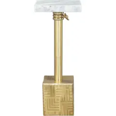 Rumi&nbsp; Side Table Marble White - ZM Home