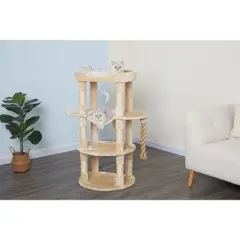Go Pet Club 46" Jungle Rope Cat Tree Scratcher with Sisal Covered Posts F822