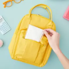 Blue Panda 20-Pack Disposable Rain Ponchos for Kids - Emergency Plastic Raincoats with Hood for Boys and Girls (White)