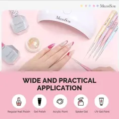 Nail Art Liner Brushes 5Pcs-5/7/9/11/20mm