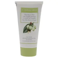 Face Mask With White and Green Clay by LErbolario for Unisex - 1.6 oz Mask